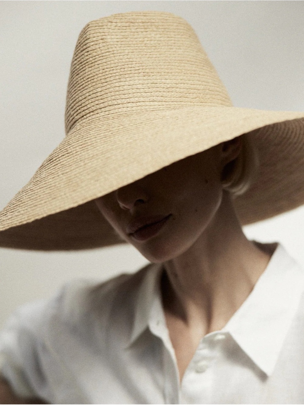 Janessa Leone Tinsley Straw Sun Hat - Natural Beige